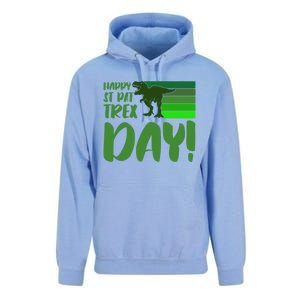 Happy St Pat Trex Day St Patricks Day Funny Dinosaur Gift Unisex Surf Hoodie