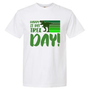 Happy St Pat Trex Day St Patricks Day Funny Dinosaur Gift Garment-Dyed Heavyweight T-Shirt