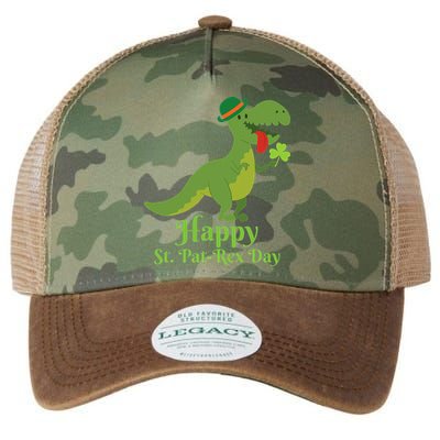 Happy Saint Pat Rex St. Patrick's Day TRex Dinosaur Gift Legacy Tie Dye Trucker Hat