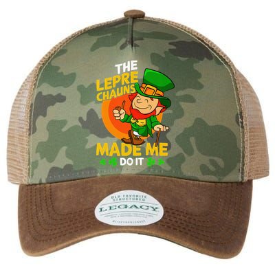 Happy Saint Patrick's Day Leprechaun Dab Funny Legacy Tie Dye Trucker Hat