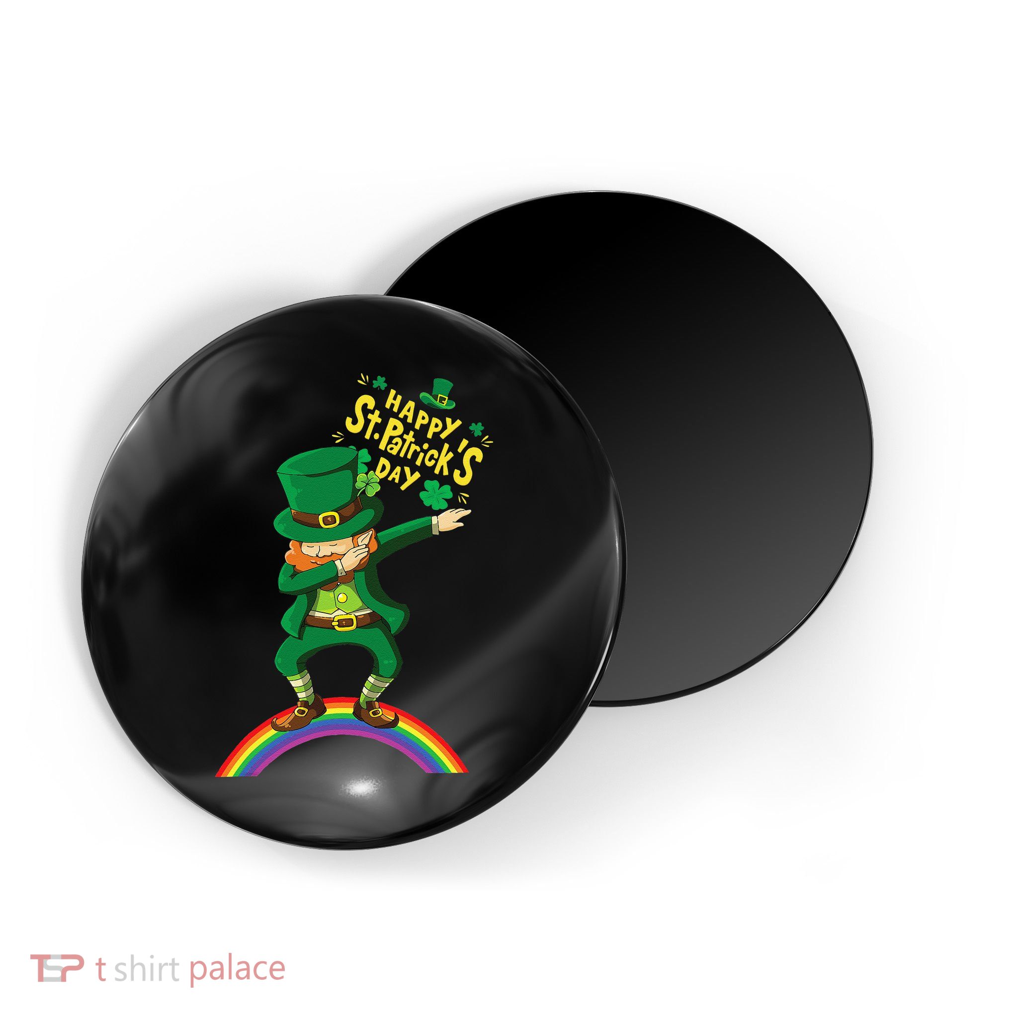 Happy Saint Patrick's Day Leprechaun Dab Rainbow Magnet