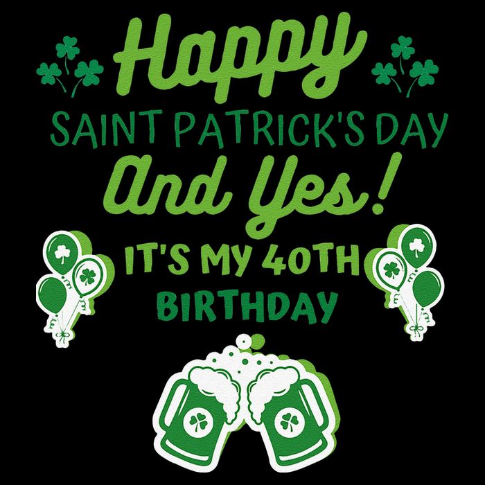 Happy Saint Patrick's Day And Yes It's My 40th Birthday Gift Zip Tote Bag