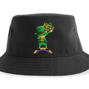 Happy Saint Patrick's Day Leprechaun Dab Sustainable Bucket Hat