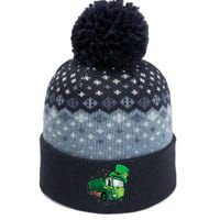 St Patrick's Day Green Garbage Truck Boy Kids The Baniff Cuffed Pom Beanie