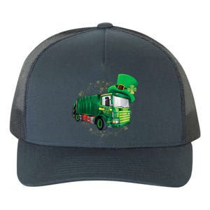 St Patrick's Day Green Garbage Truck Boy Kids Yupoong Adult 5-Panel Trucker Hat