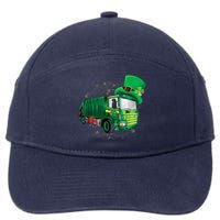 St Patrick's Day Green Garbage Truck Boy Kids 7-Panel Snapback Hat