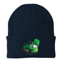 St Patrick's Day Green Garbage Truck Boy Kids Knit Cap Winter Beanie