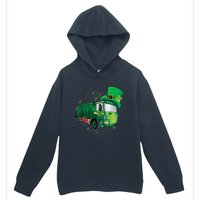 St Patrick's Day Green Garbage Truck Boy Kids Urban Pullover Hoodie