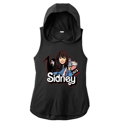 Hello Sidney Phone Call Scary Movie Ladies PosiCharge Tri-Blend Wicking Draft Hoodie Tank