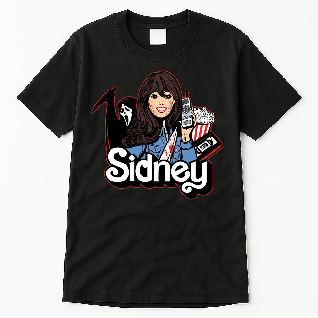 Hello Sidney Phone Call Scary Movie Tall T-Shirt