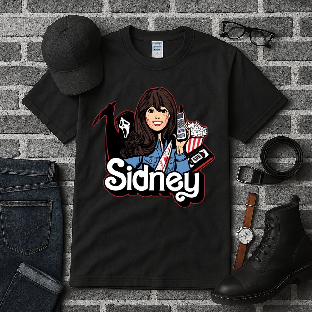 Hello Sidney Phone Call Scary Movie Tall T-Shirt