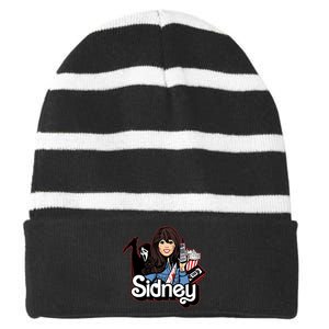 Hello Sidney Phone Call Scary Movie Striped Beanie with Solid Band