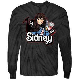 Hello Sidney Phone Call Scary Movie Tie-Dye Long Sleeve Shirt