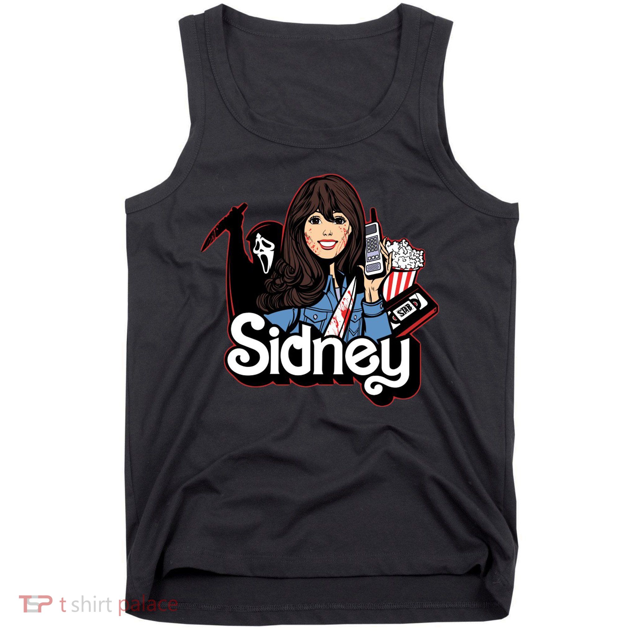 Hello Sidney Phone Call Scary Movie Tank Top