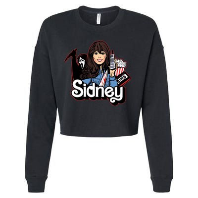 Hello Sidney Phone Call Scary Movie Cropped Pullover Crew