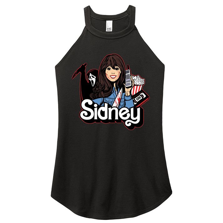 Hello Sidney Phone Call Scary Movie Women's Perfect Tri Rocker Tank