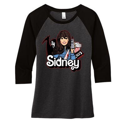 Hello Sidney Phone Call Scary Movie Women's Tri-Blend 3/4-Sleeve Raglan Shirt