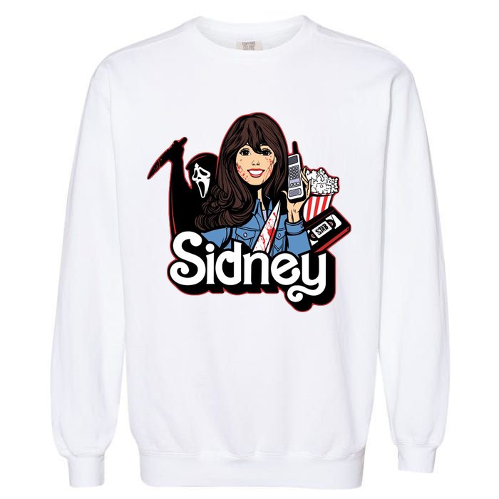 Hello Sidney Phone Call Scary Movie Garment-Dyed Sweatshirt