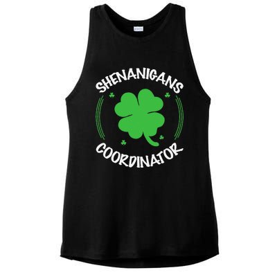 Happy St Patricks Day Birthday Shamrock Bday Party Ladies PosiCharge Tri-Blend Wicking Tank