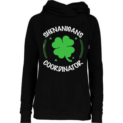 Happy St Patricks Day Birthday Shamrock Bday Party Womens Funnel Neck Pullover Hood