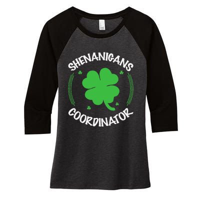 Happy St Patricks Day Birthday Shamrock Bday Party Women's Tri-Blend 3/4-Sleeve Raglan Shirt