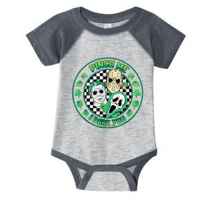 Horror Shamrock Pinch Me Happy St PatrickS Day Dare You Infant Baby Jersey Bodysuit