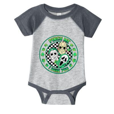 Horror Shamrock Pinch Me Happy St PatrickS Day Dare You Infant Baby Jersey Bodysuit