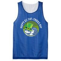 Happy St Patricks Day Retro Shamrock Cat Lover Irish Funny Gift Mesh Reversible Basketball Jersey Tank