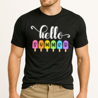 Hello Summer Popsicles Cute Pastel Graphic Design Cute Gift Cooling Performance Crew T-Shirt