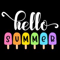 Hello Summer Popsicles Cute Pastel Graphic Design Cute Gift Cooling Performance Crew T-Shirt