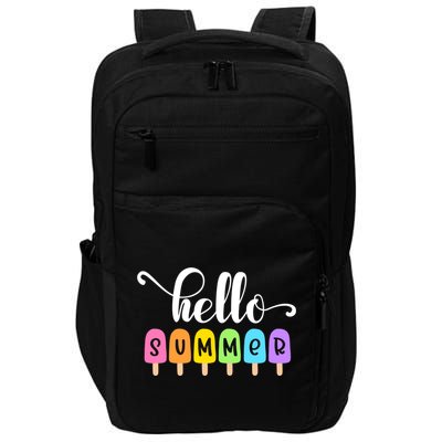Hello Summer Popsicles Cute Pastel Graphic Design Cute Gift Impact Tech Backpack