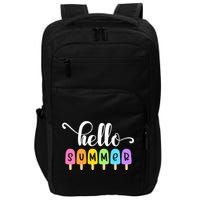 Hello Summer Popsicles Cute Pastel Graphic Design Cute Gift Impact Tech Backpack