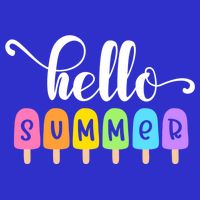 Hello Summer Popsicles Cute Pastel Graphic Design Cute Gift 16 in Basic Backpack