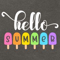 Hello Summer Popsicles Cute Pastel Graphic Design Cute Gift Cotton Canvas Backpack