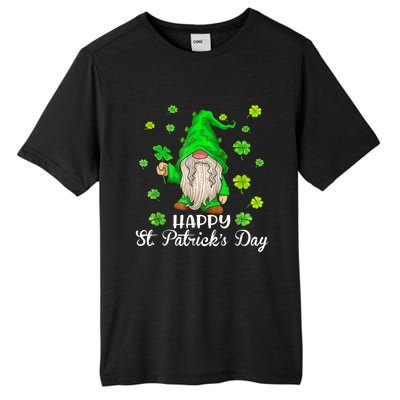 Happy St Patrick's Day Cute Gnome Tie Dye Shamrock Clover Tall Fusion ChromaSoft Performance T-Shirt