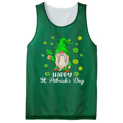 Happy St Patrick's Day Cute Gnome Tie Dye Shamrock Clover Mesh Reversible Basketball Jersey Tank