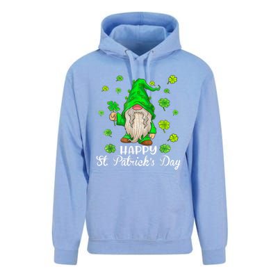 Happy St Patrick's Day Cute Gnome Tie Dye Shamrock Clover Unisex Surf Hoodie