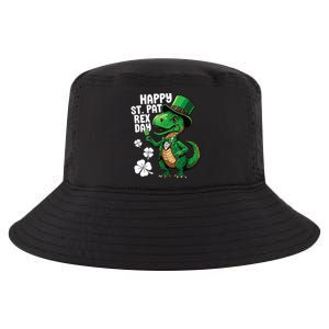 Happy St Pat T-Rex St Patricks Day Dinosaur Leprechaun Funny Cool Comfort Performance Bucket Hat