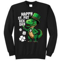 Happy St Pat T-Rex St Patricks Day Dinosaur Leprechaun Funny Sweatshirt