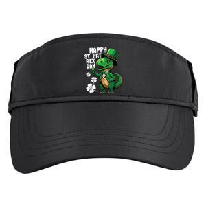 Happy St Pat T-Rex St Patricks Day Dinosaur Leprechaun Funny Adult Drive Performance Visor