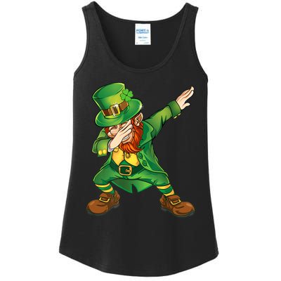 Happy St Patricks Day Dabbing Leprechaun  Ladies Essential Tank