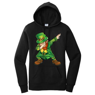 Happy St Patricks Day Dabbing Leprechaun  Women's Pullover Hoodie