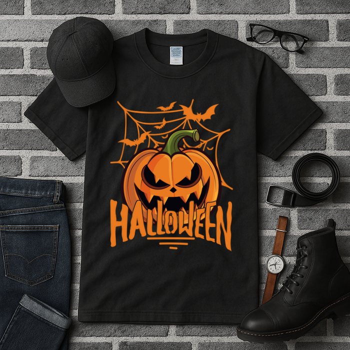 Halloween Spooky Pumpkin Tall T-Shirt