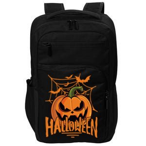 Halloween Spooky Pumpkin Impact Tech Backpack