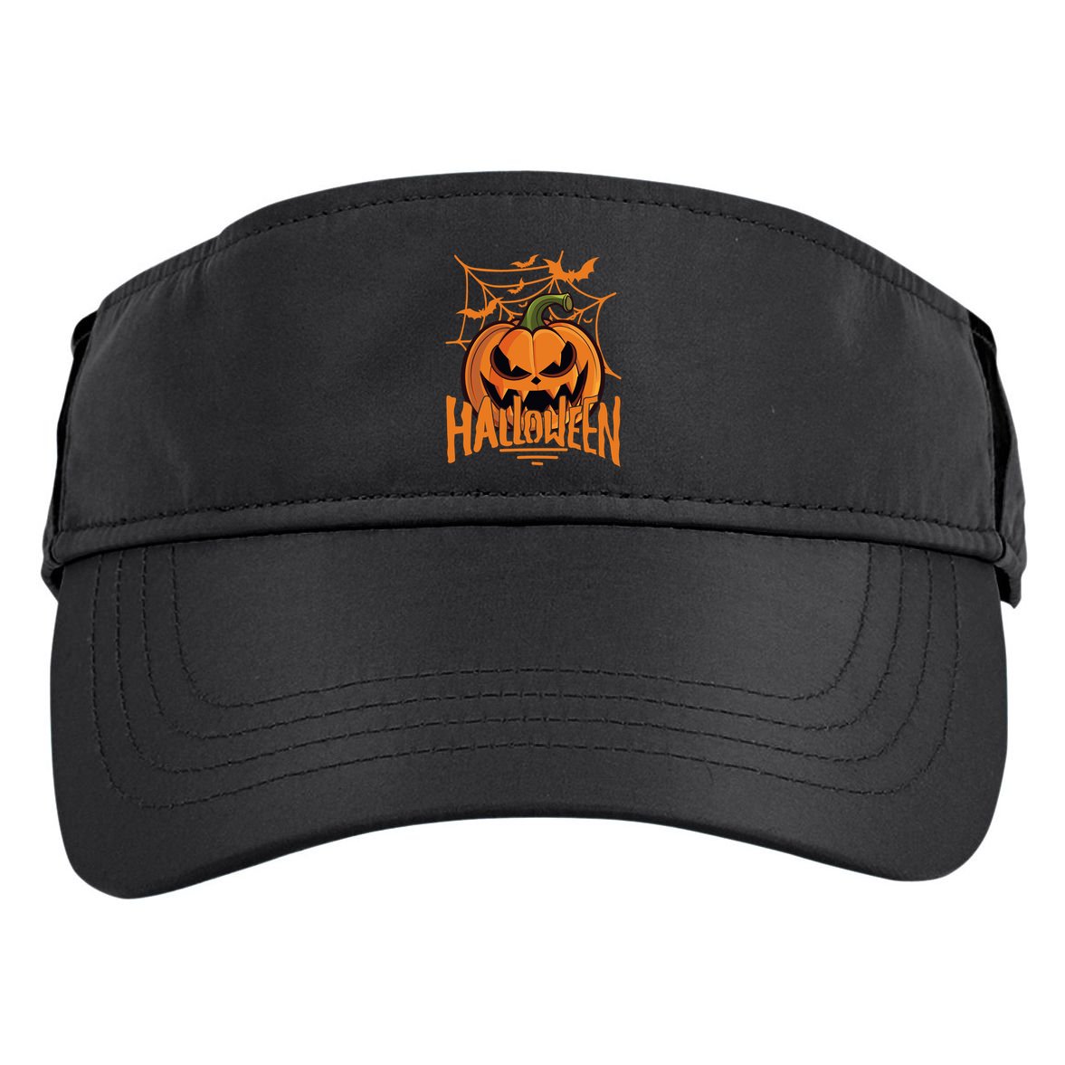 Halloween Spooky Pumpkin Adult Drive Performance Visor
