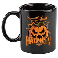 Halloween Spooky Pumpkin 11oz C Handle Ceramic Mug
