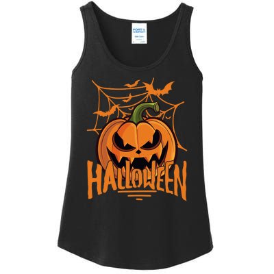 Halloween Spooky Pumpkin Ladies Essential Tank