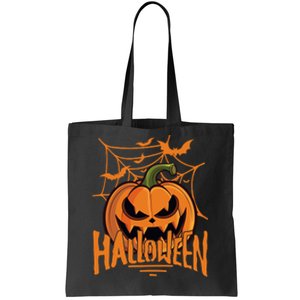 Halloween Spooky Pumpkin Tote Bag