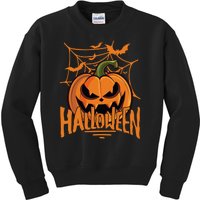 Halloween Spooky Pumpkin Kids Sweatshirt