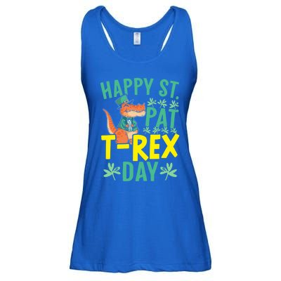 Happy St Pat Tgiftrex Day St Patricks Saint Pattys Dinosaur Cool Gift Ladies Essential Flowy Tank